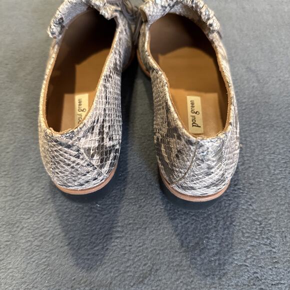 Paul Green 6 Snakeskin Iridescent Kiltie Tassel Flat Loafer Slip-On Python $369 - Picture 7 of 8
